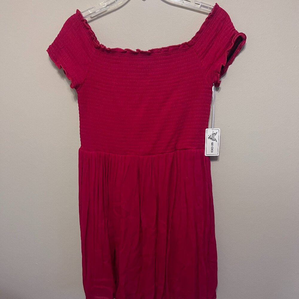 Go Coco Smocked Off The Shoulder Dress NWT Size XL